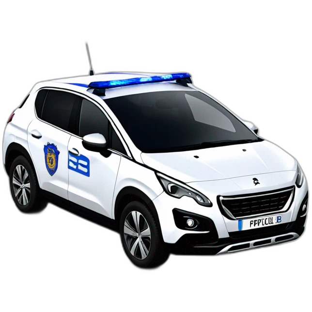 Peugeot 3008 police nationale  emoji