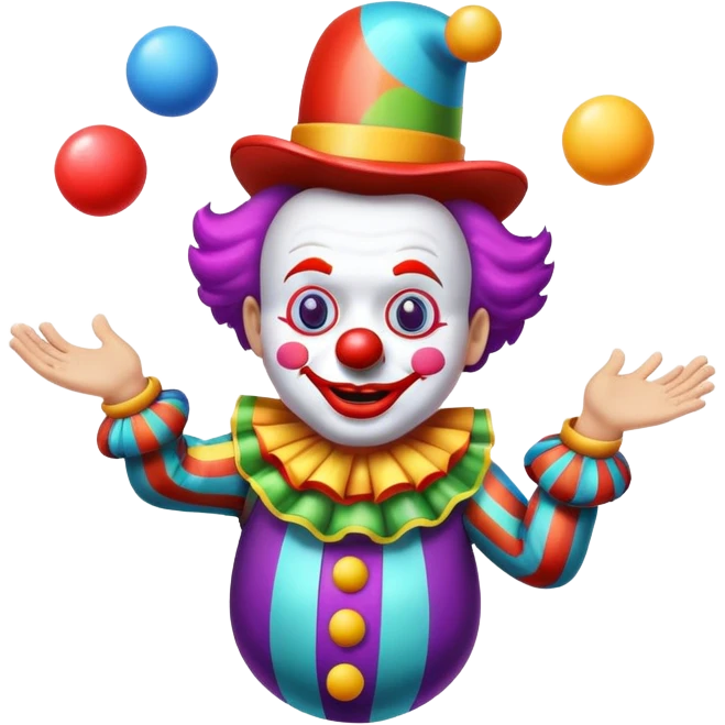 clown juggling emoji