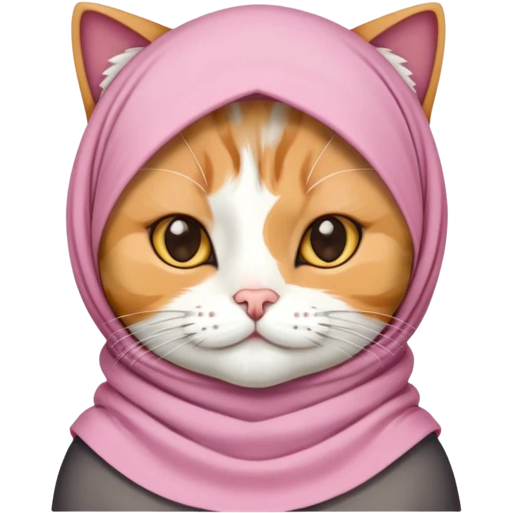 Cat with hijab emoji