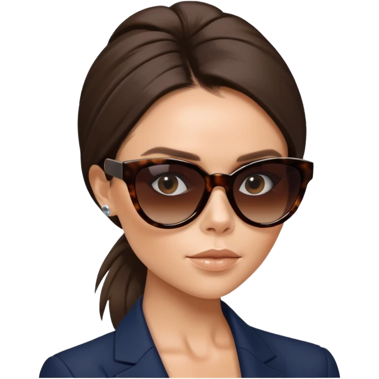 victoria beckham with sunglasses emoji