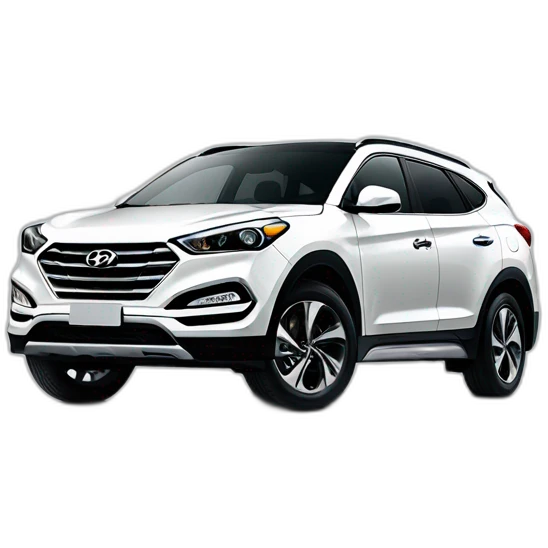 2017 white hyundai tuscon emoji