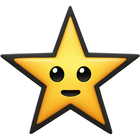 Black star with seven points emoji