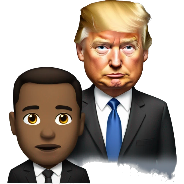 Donald trump and Elon musk emoji