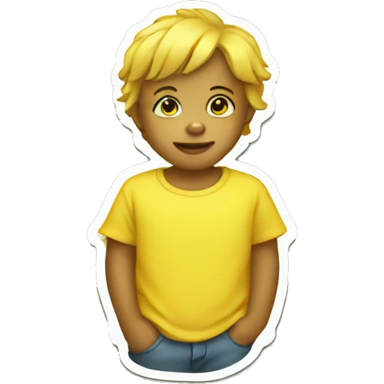 yellow child sticker emoji