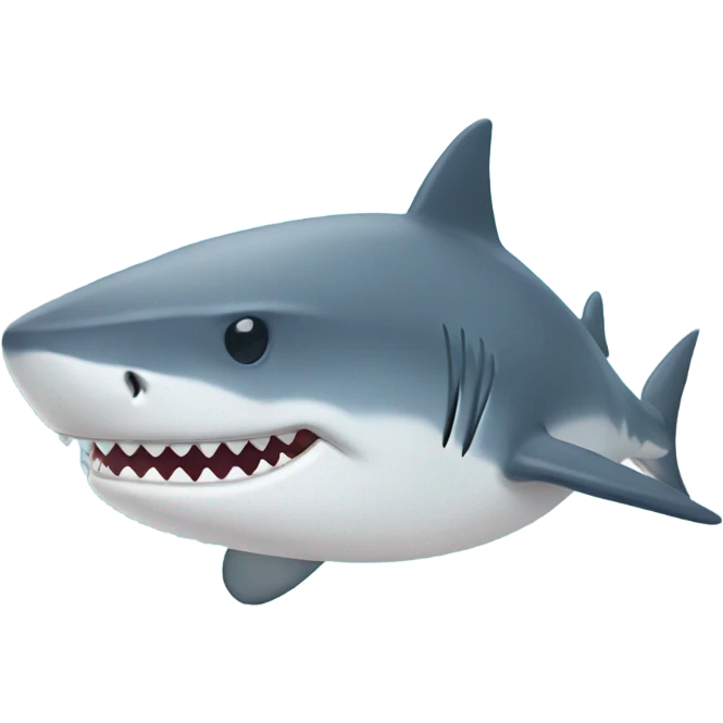 Shark sleeping emoji