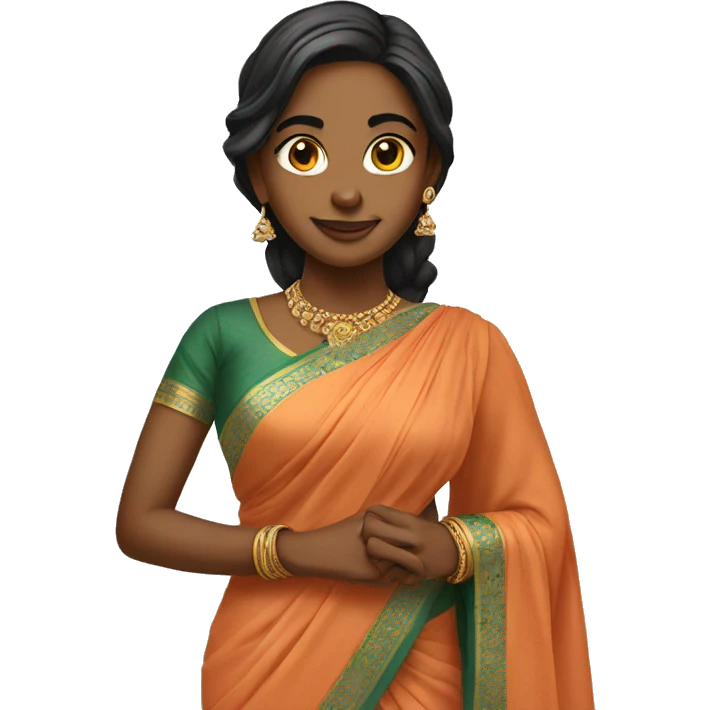 Girl in saree emoji