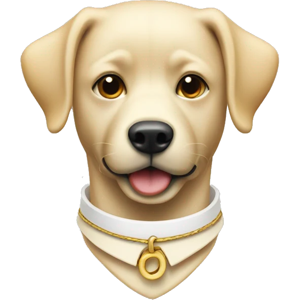 A cream collar and and a cream lead emoji