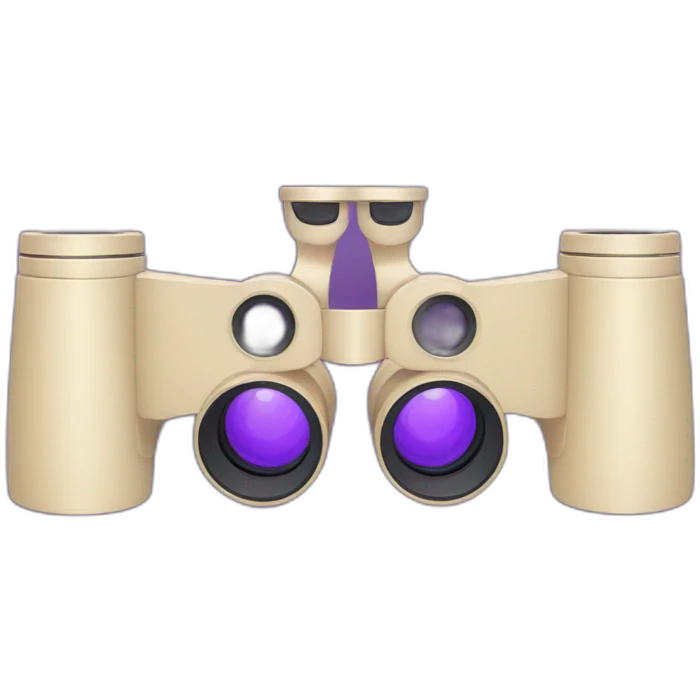 purple binoculars emoji
