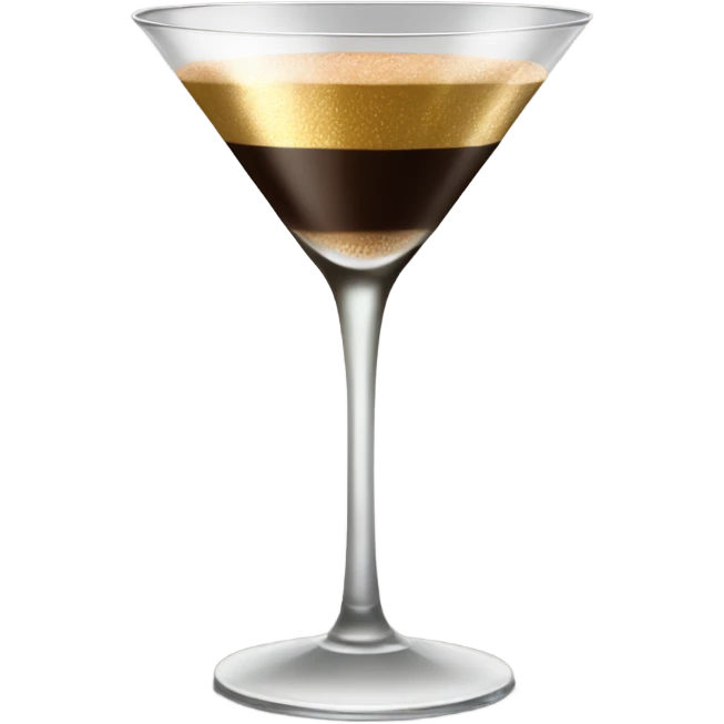 gold rimmed espresso martini glass  emoji