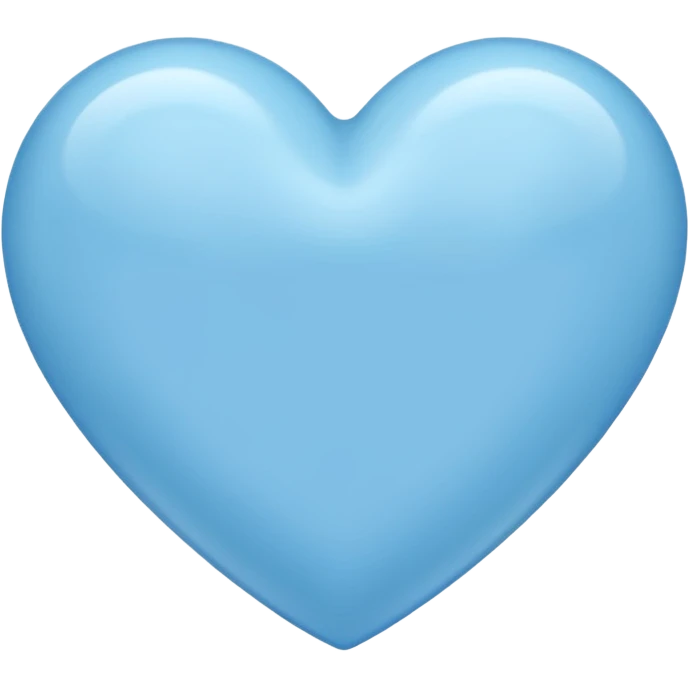Soft blue love emoji emoji