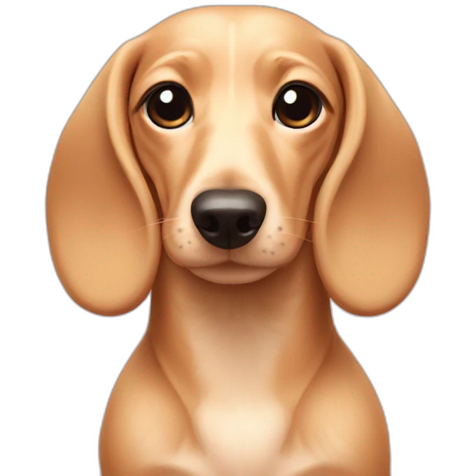 Cream Dachshund blackpink emoji