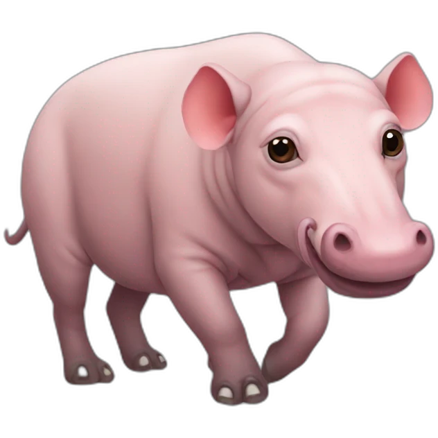 Pink Babirusa emoji