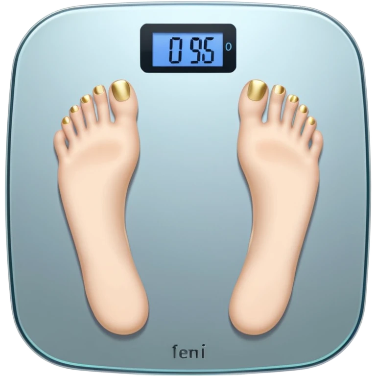 feet on digital scales emoji