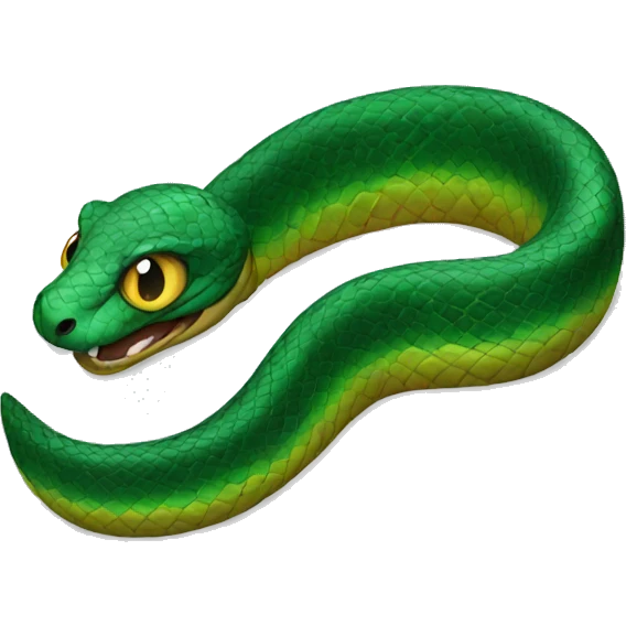 The Emerald Snake emoji