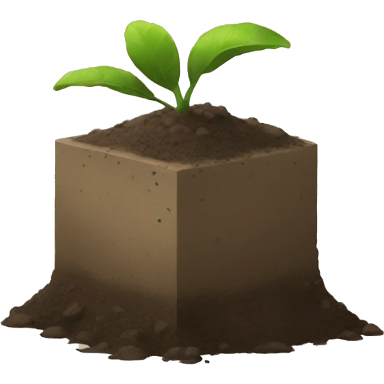 dirt block emoji