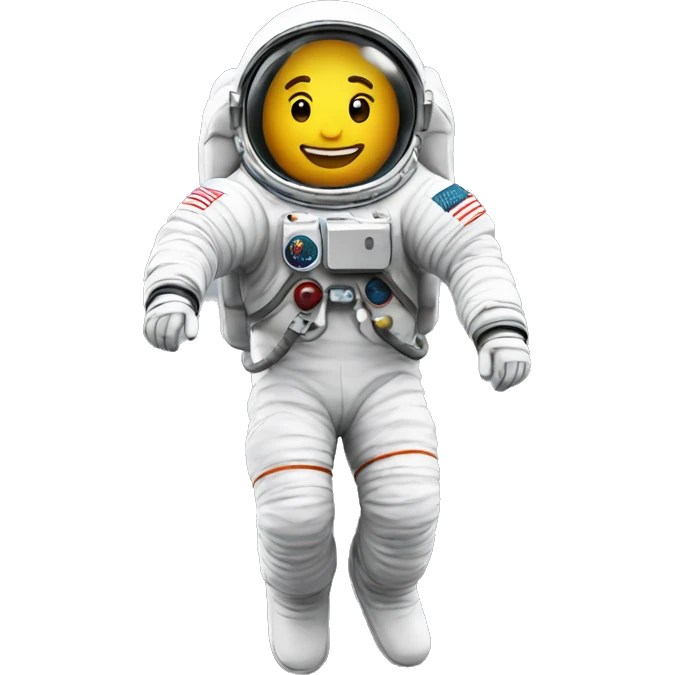 astronaut floating emoji