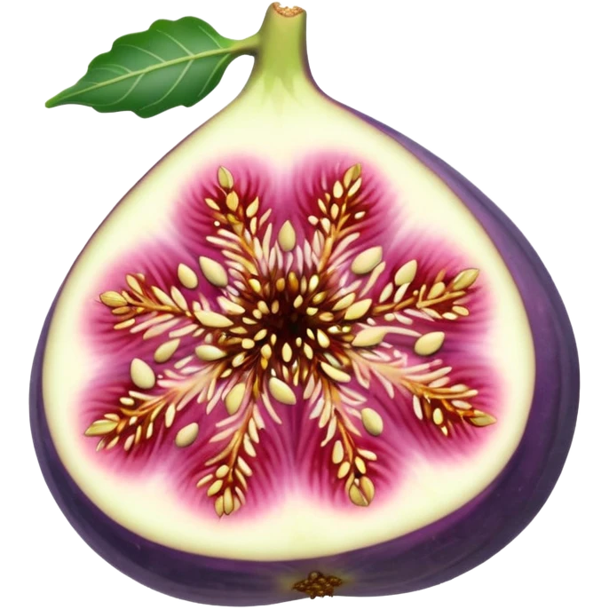 Please create a emoji of a single half of a fig with the internal seeds emoji