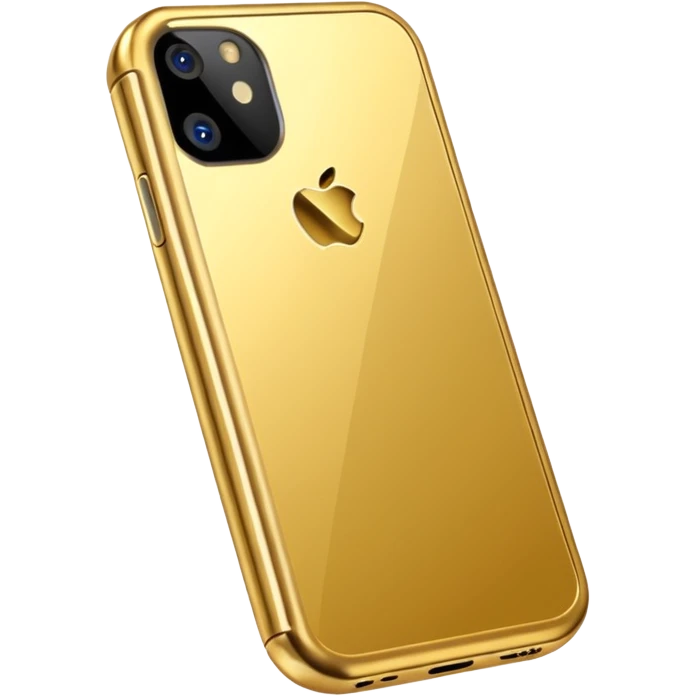 jeff koonz style gold cell phone emoji