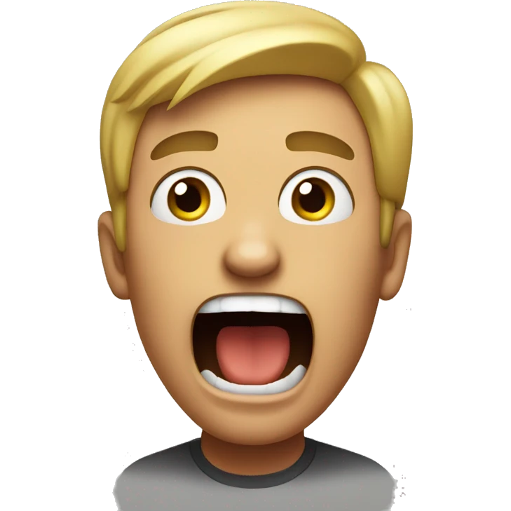 Yelling emoji