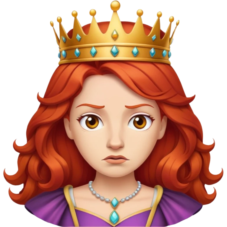 Red head queen annoyed emoji