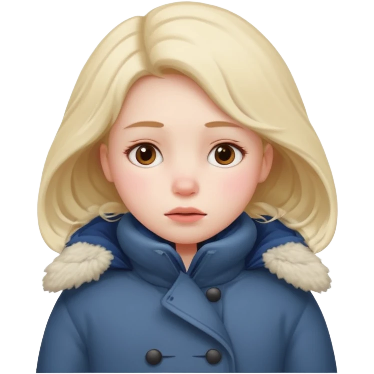very cold girl emoji