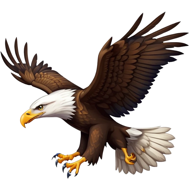 Eagle with ￼ American flag ￼ emoji