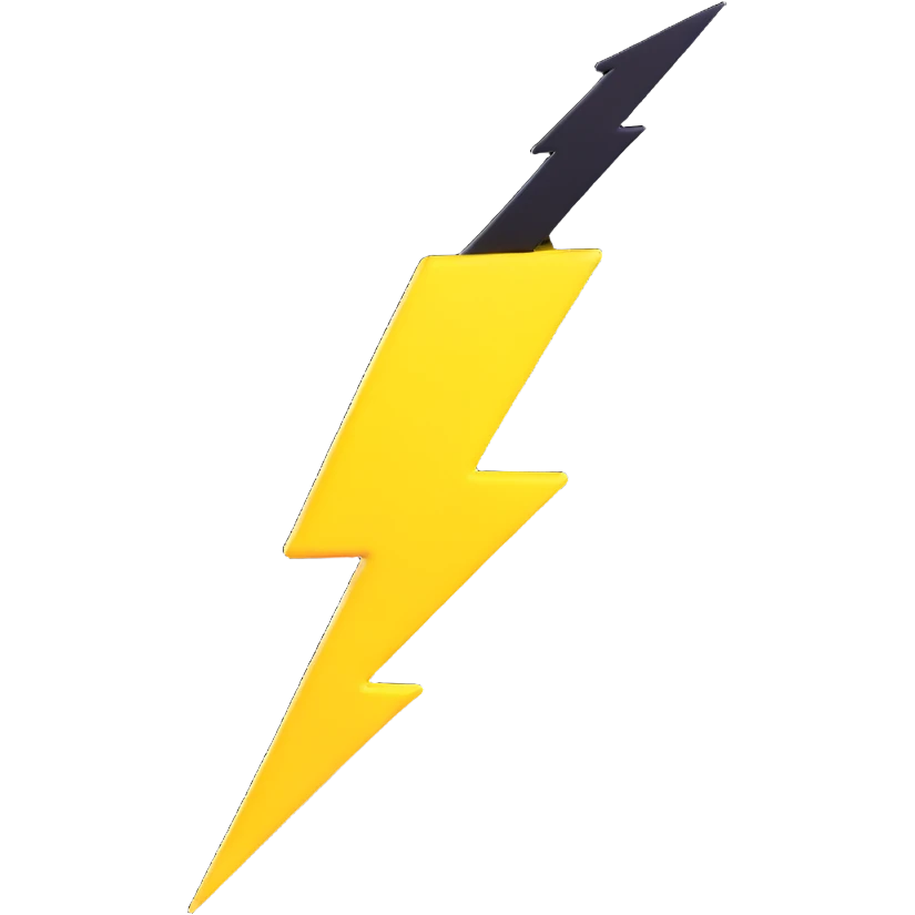 yellow lightning bolt emoji
