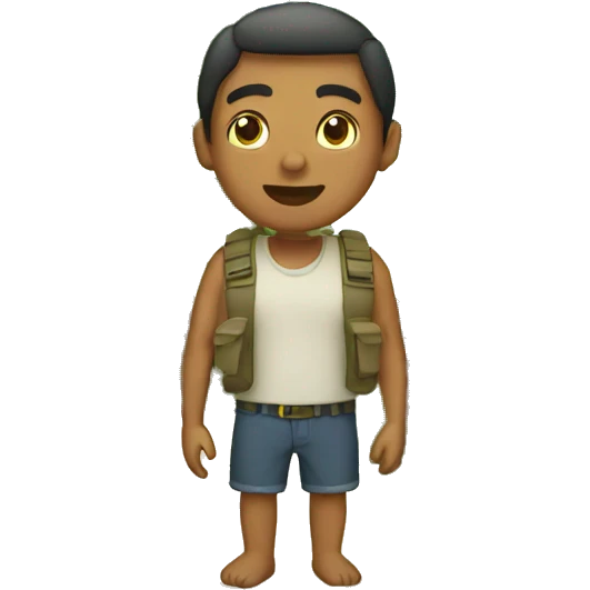 Adulto Relajado en una isla emoji