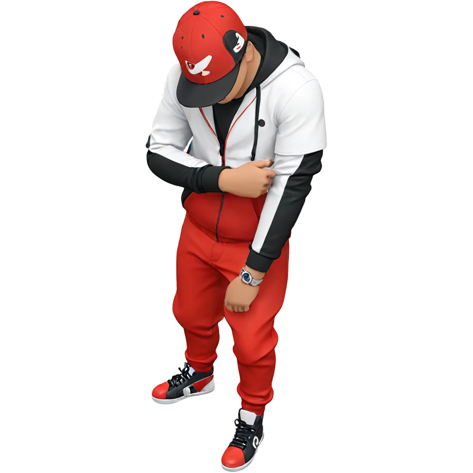 stylish boy in baseball cap emoji