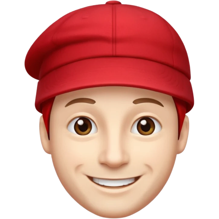 man with red cap like santa  emoji