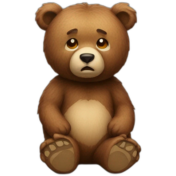 broken bear emoji