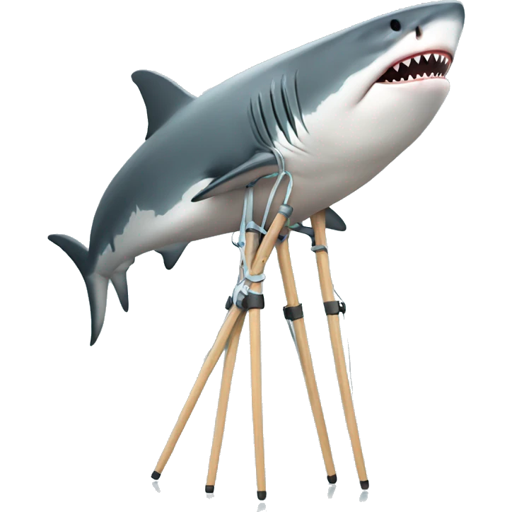 Shark on crutches emoji