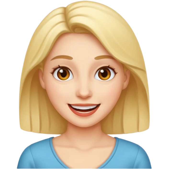  a woman totally happy emoji