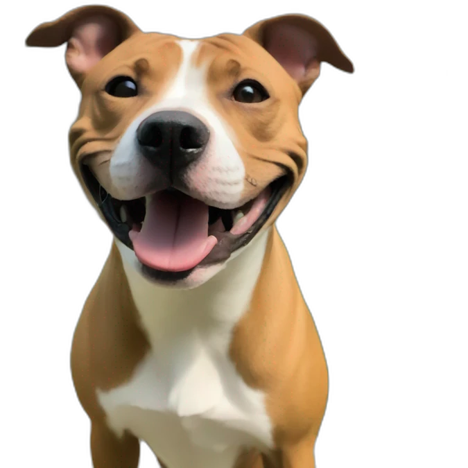Happy staffy emoji