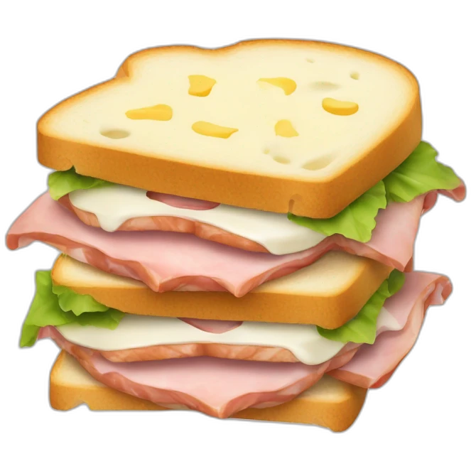 Sandwich-ham-cheese-cream emoji