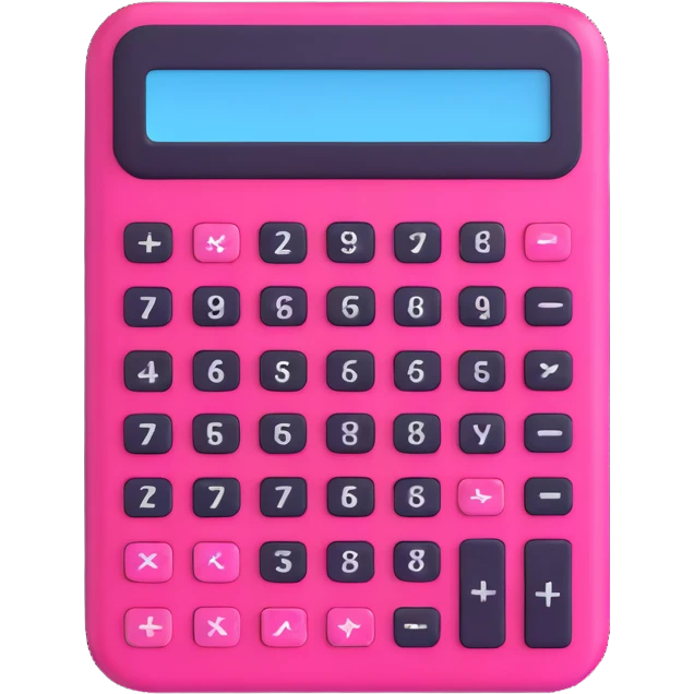 pink calculator emoji