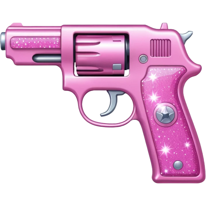 pink sparkly gun emoji