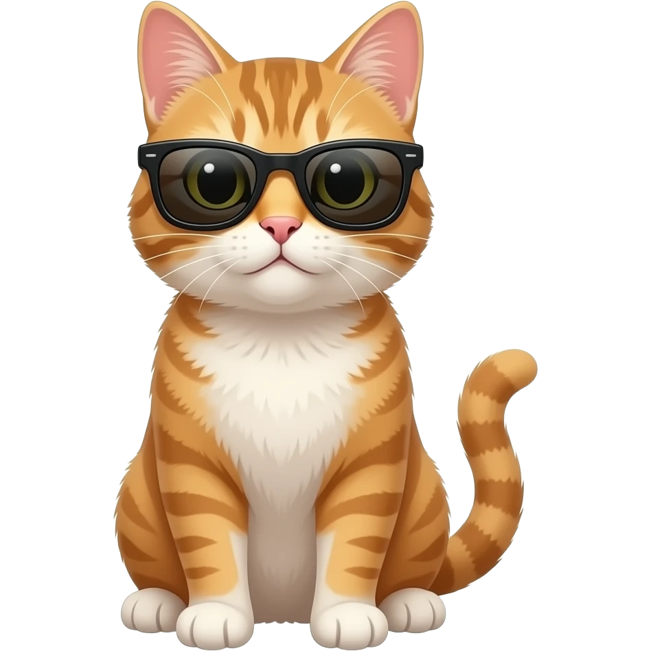 Cat wearing sunglasses emoji