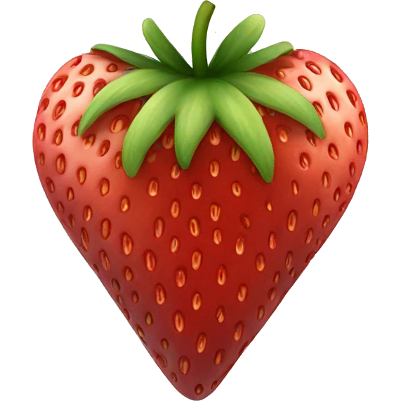 Heart made of strawberry  emoji
