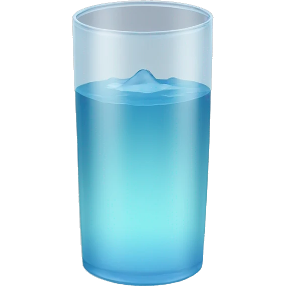 Vaso de agua  emoji