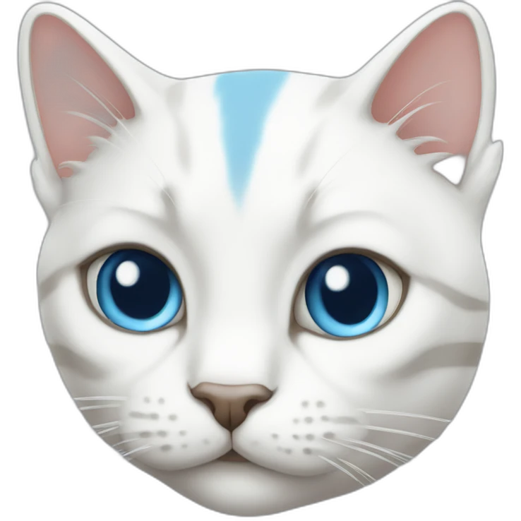 white-cat-with-stripes-blue-eyes emoji