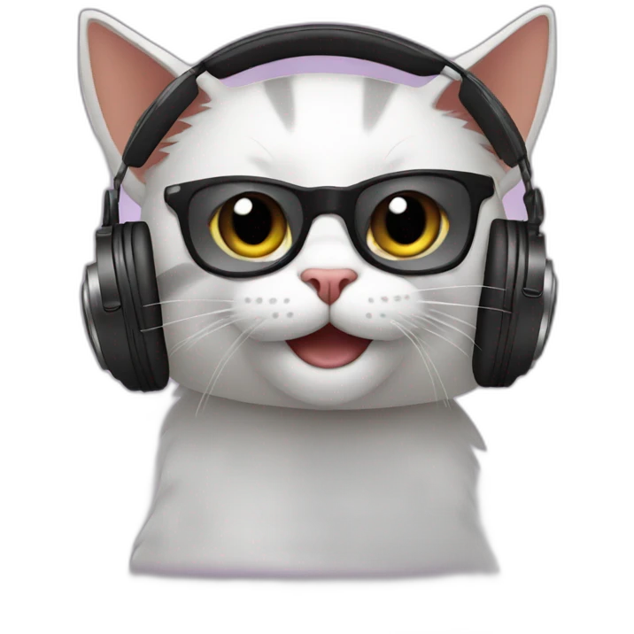 cat dj emoji