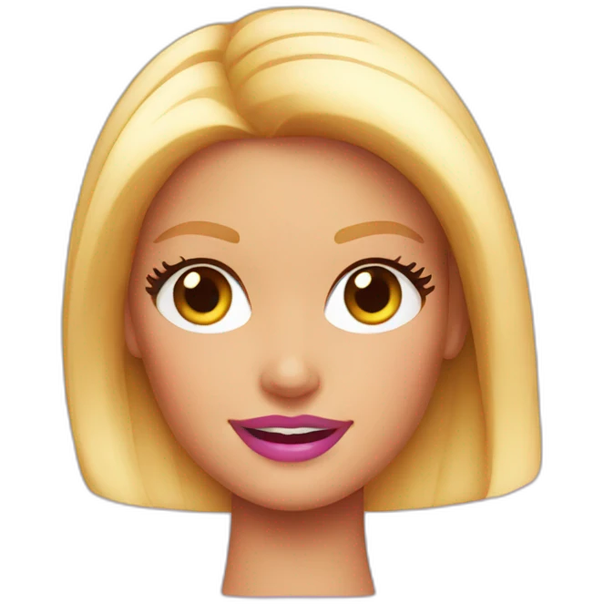 barbie emoji face emoji