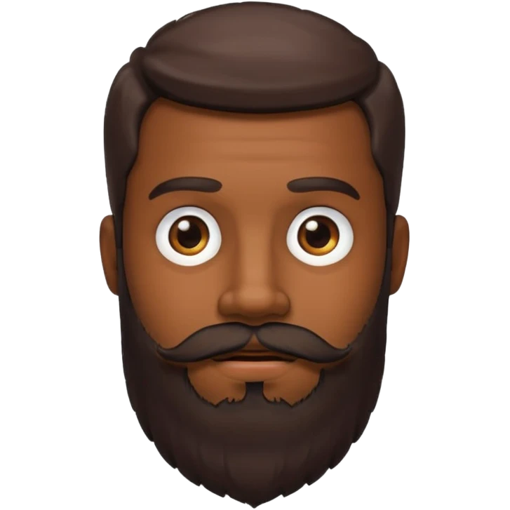 unshaven beard emoji