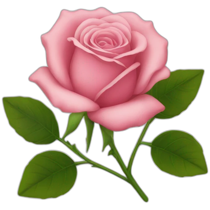 une rose emoji