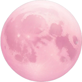 Light pink pink moon emoji