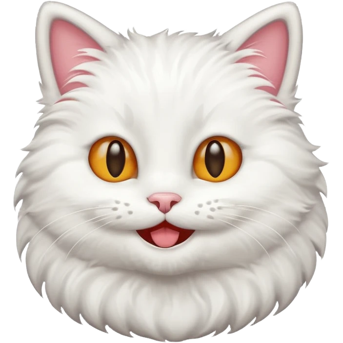 A smile meowing emoji