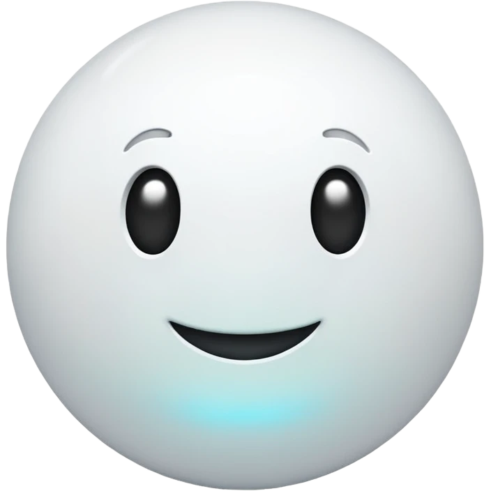 The white orb emoji