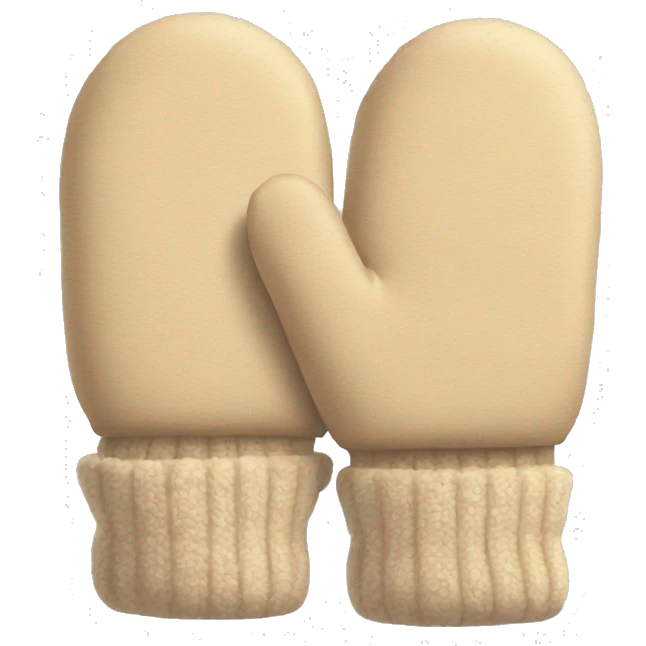 Beige mittens emoji