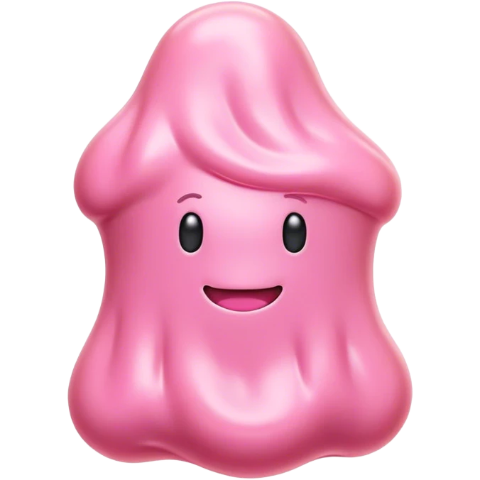 Cinematic Realistic Opaque Pink Slime, smooth and buttery with a pastel pink hue, ultra-glossy with a soft sheen, subtle folds and ridges forming as it moves, reflecting gentle highlights, glowing with a delicate, creamy texture, evoking a sense of playful satisfaction. emoji